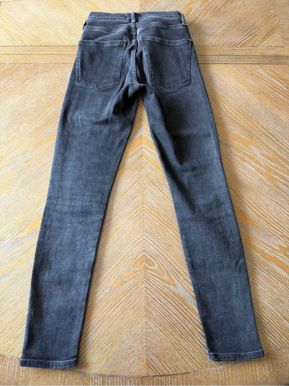 AGOLDE Sophie High Rise Skinny Jeans Size 25 Washed Black Stretch
